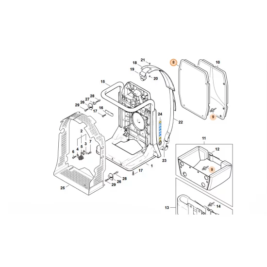 STIHL  Wykładzina barkowa 4203 790 8003